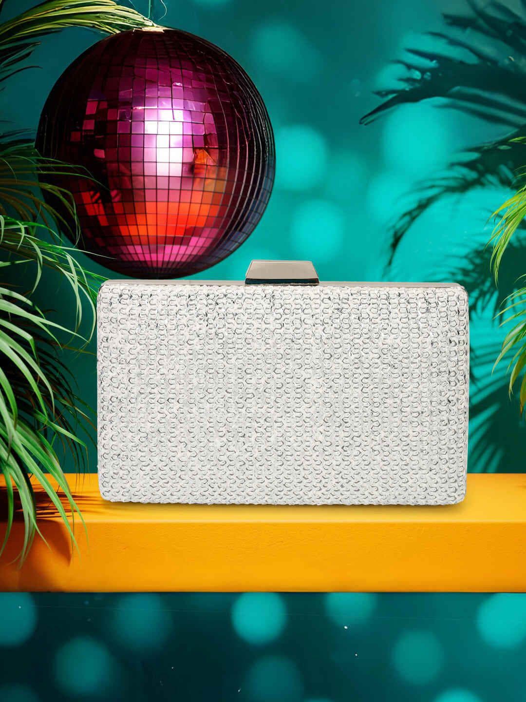 Mochi Embellished Party Box Clutch