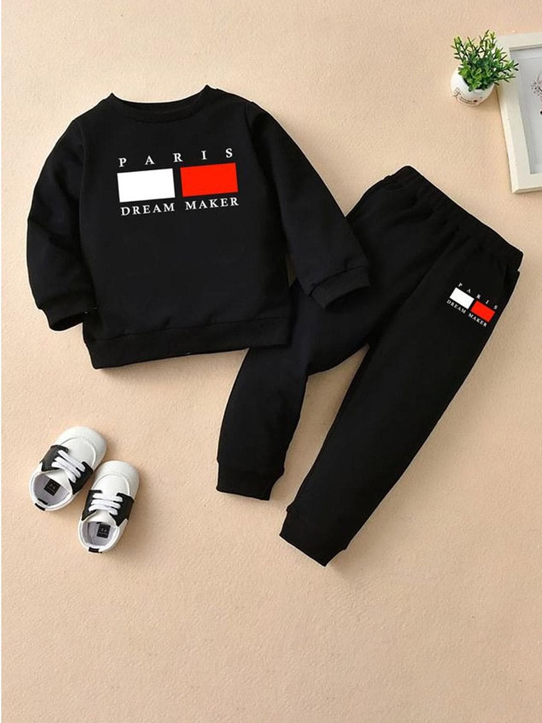 BILLYBALL Kids Printed Pure Cotton Sweatshirt With Jogger