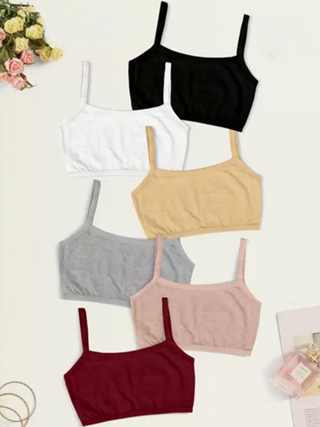 Buy Girls Beginners Non Padded Teenager Full Coverage Cotton Bra - - Apparel for Girls