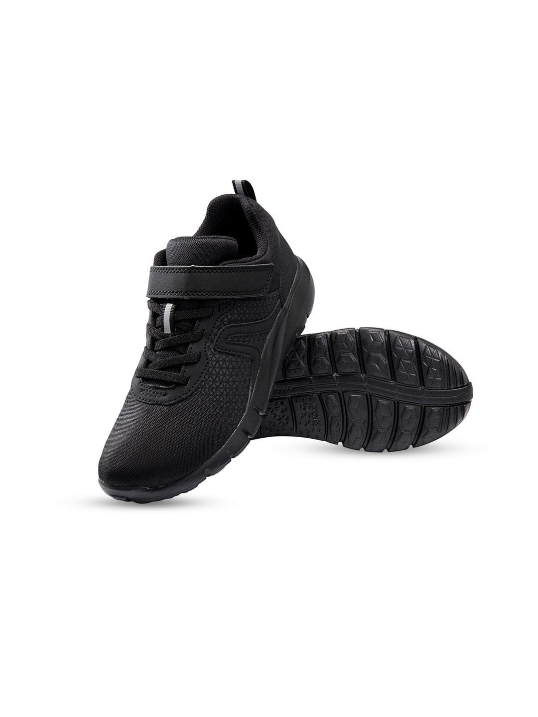 Buy Decathlon Kids Black Soft 140 Water Repellent Trainers Sports Shoes - - Footwear for Boys