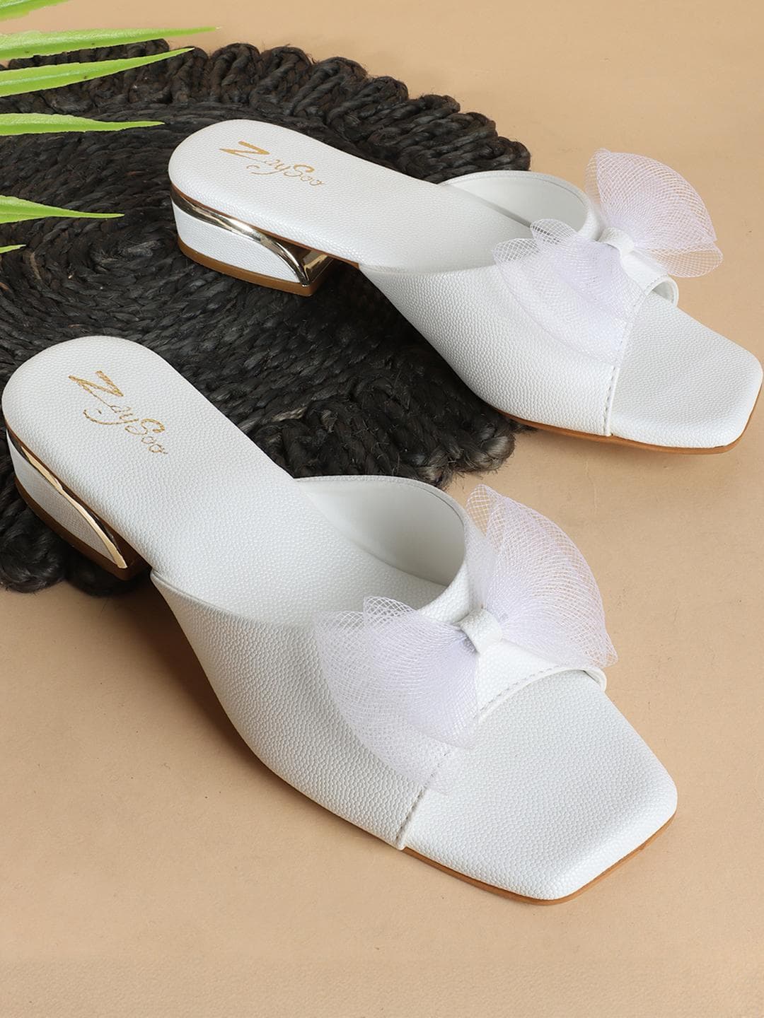 ZAYSOO White PU Sandals