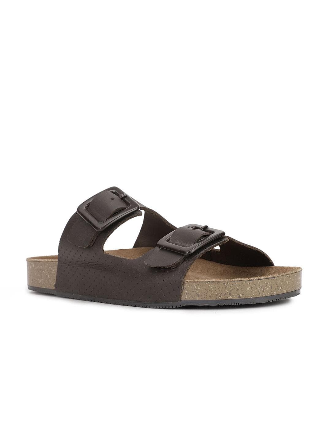 Bata Men Solid Comfort Sandals with Buckles