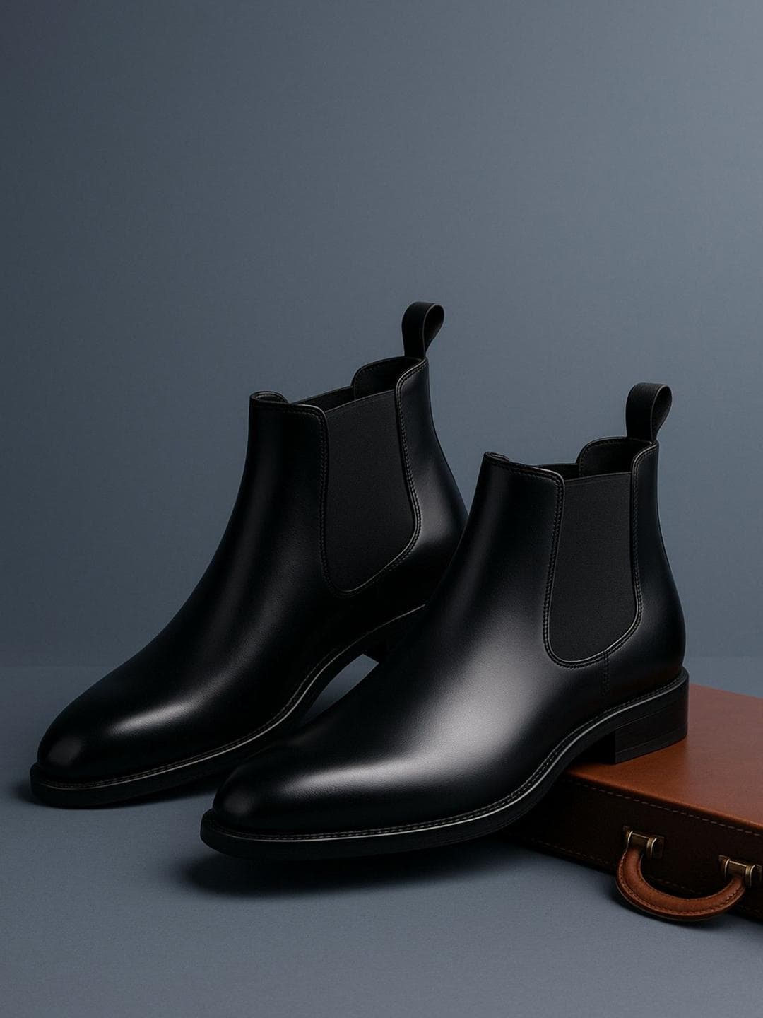 Buy KRAASA Men Round Toe Chelsea Boots - - Footwear for Men