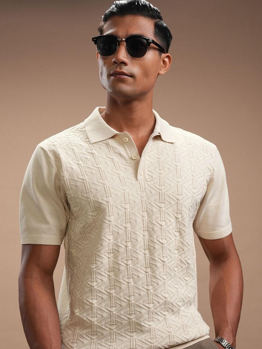 HIGHLANDER Men Polo Collar T-shirt
