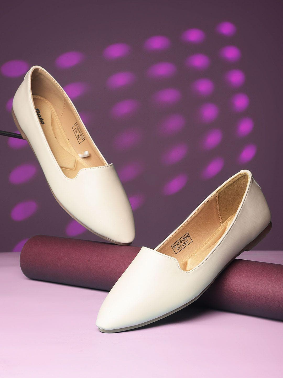 Buy Bata Women Slip On Pointed Toe Ballerinas - - Footwear for Women