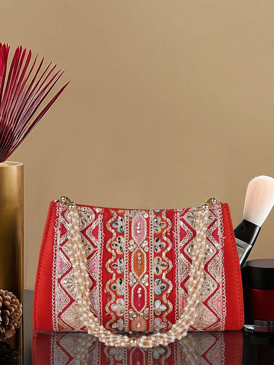 Buy PLANX Embroidered Embellished Potli Clutch - - Accessories for Women