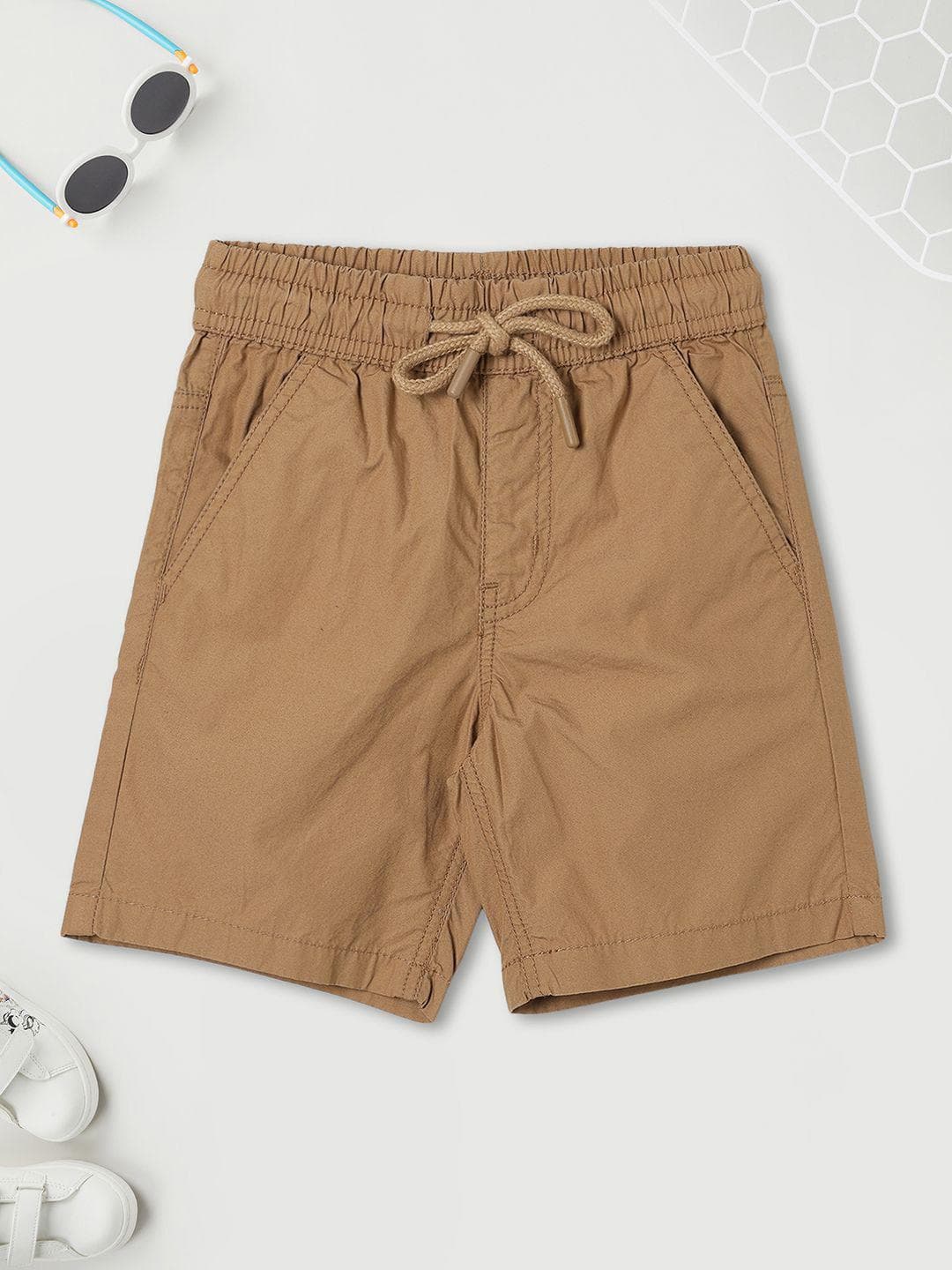max Boys Regular Fit Mid-Rise Shorts