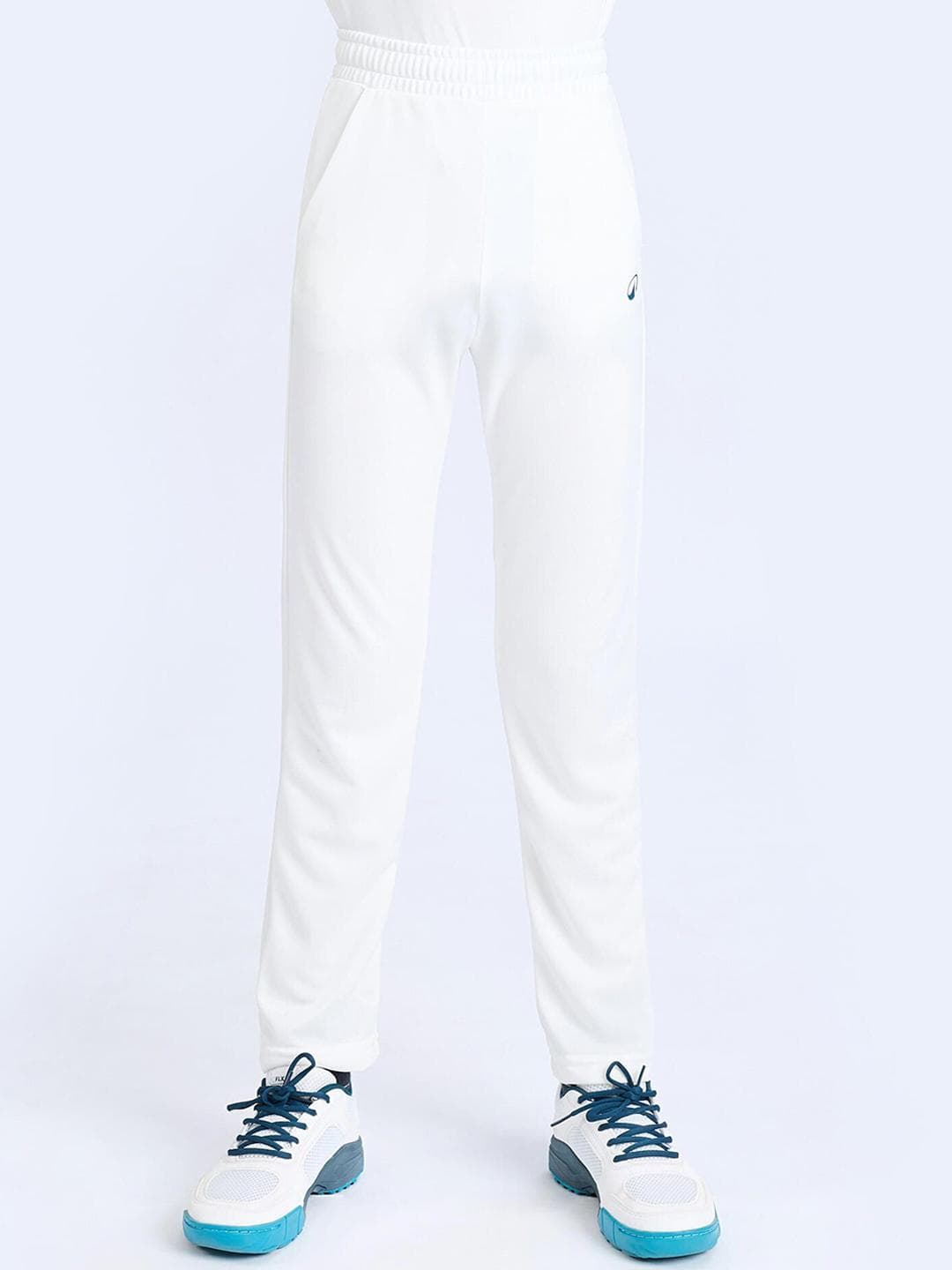 Decathlon Kids White CTS100 Stretchable Cricket Track Pants