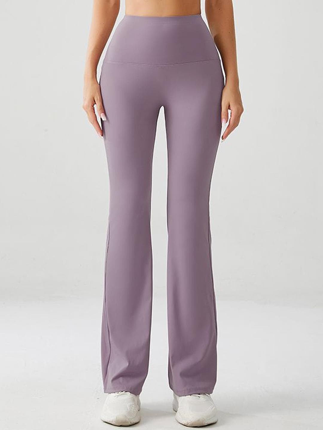 XFyt Women Solid Flared Yoga Track Pant