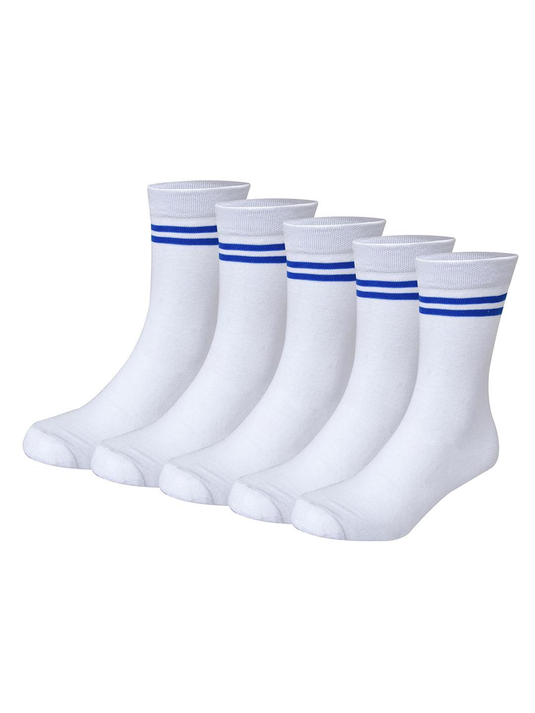 Buy Bizala Kids Pack Of 5 Striped Calf Length School Socks - - Accessories for Unisex Kids