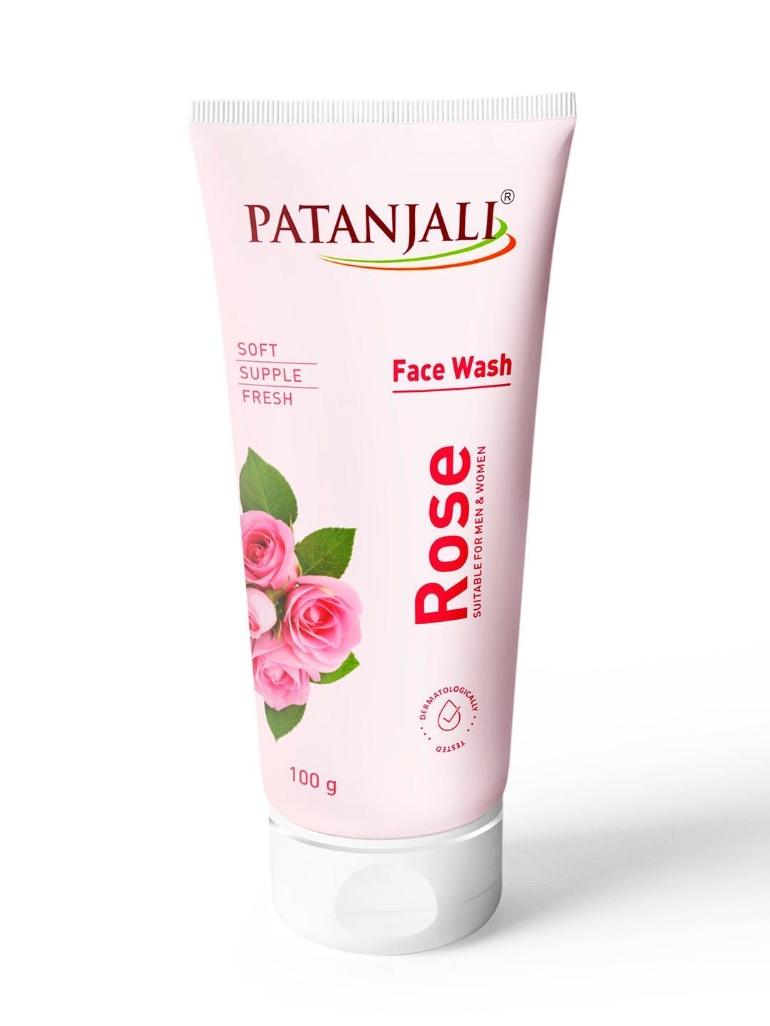 Buy Patanjali Rose Face Wash With Aloevera & Neem 100 G - - Personal Care for Unisex