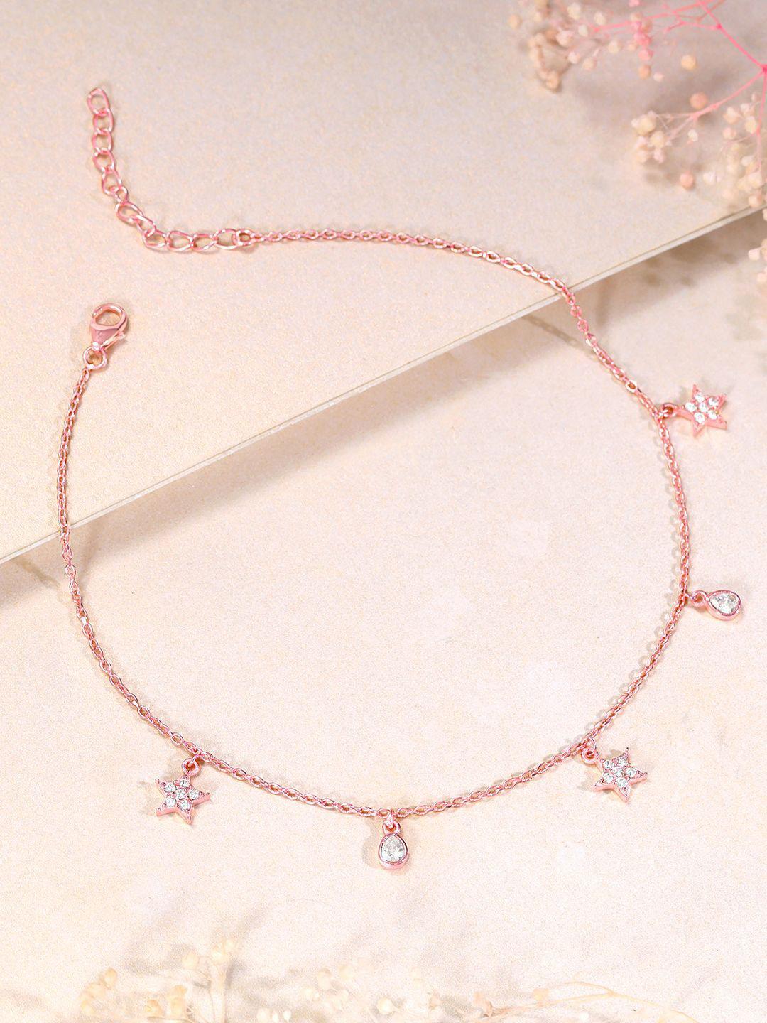 Buy GIVA Rose Gold Plated Anklet - - Accessories for Women