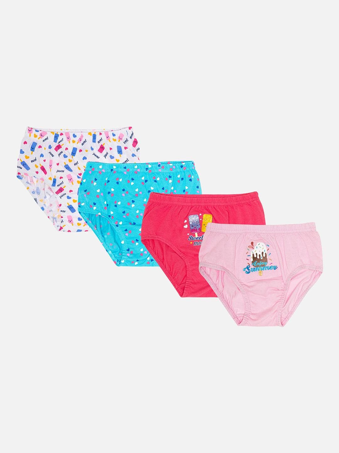Bodycare Pack Of 4 Printed Assorted Basic Briefs KIA9110-PK001