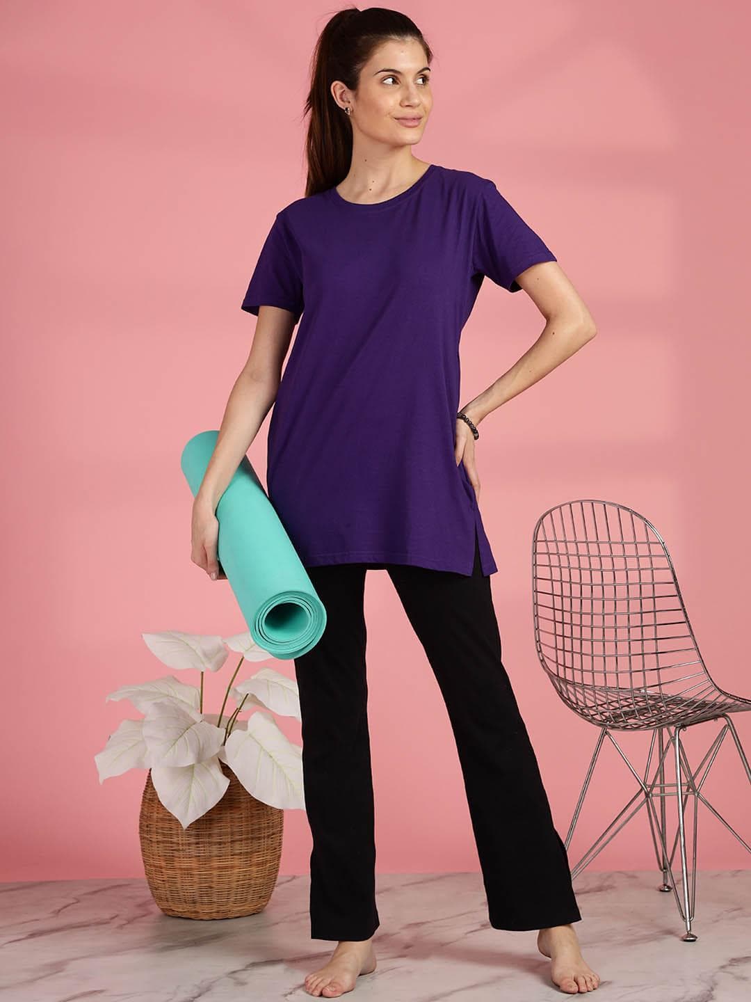 9shines Label Cotton Round Neck Lounge Tshirt