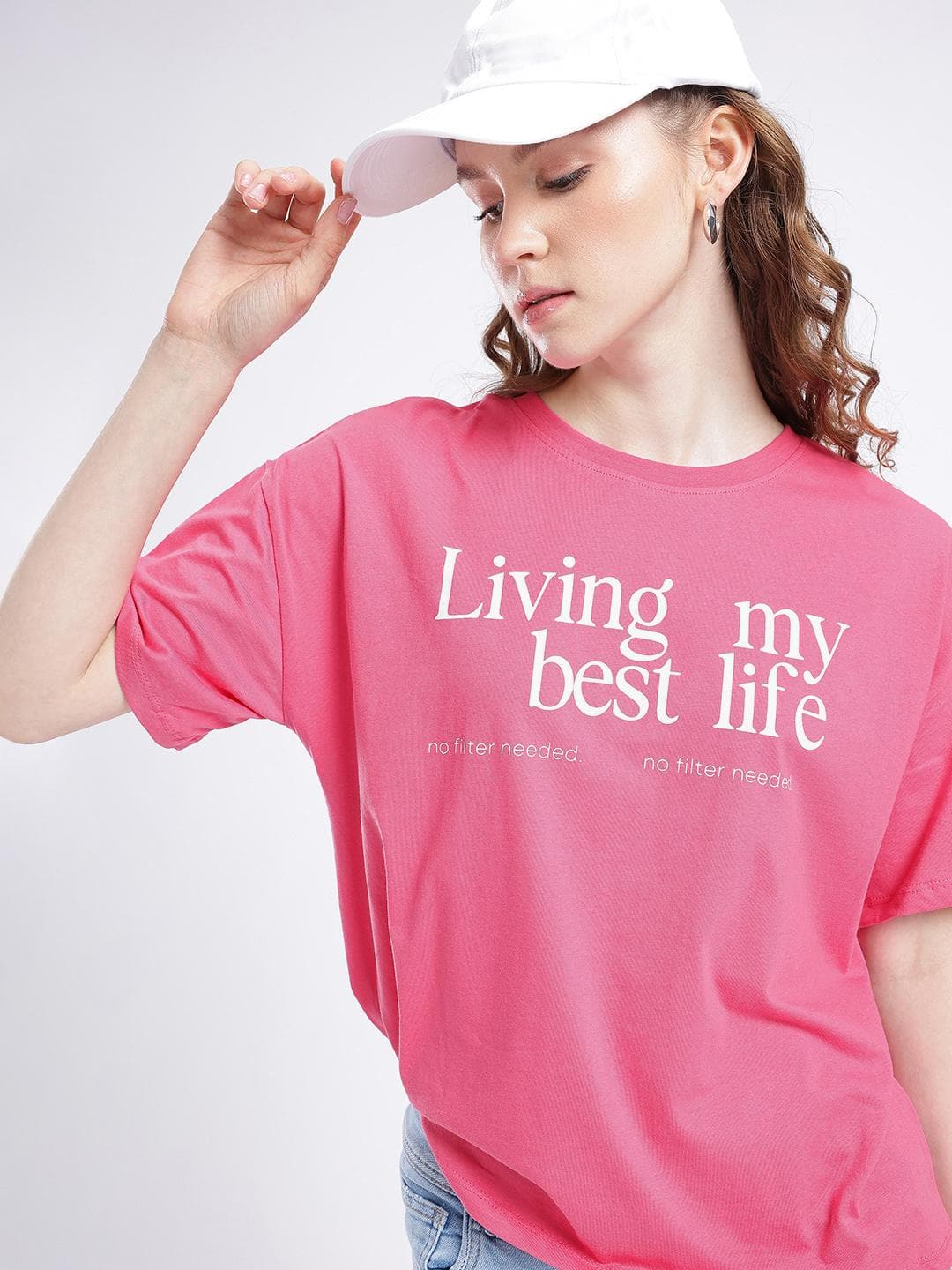 glitchez Printed Oversized T-shirt