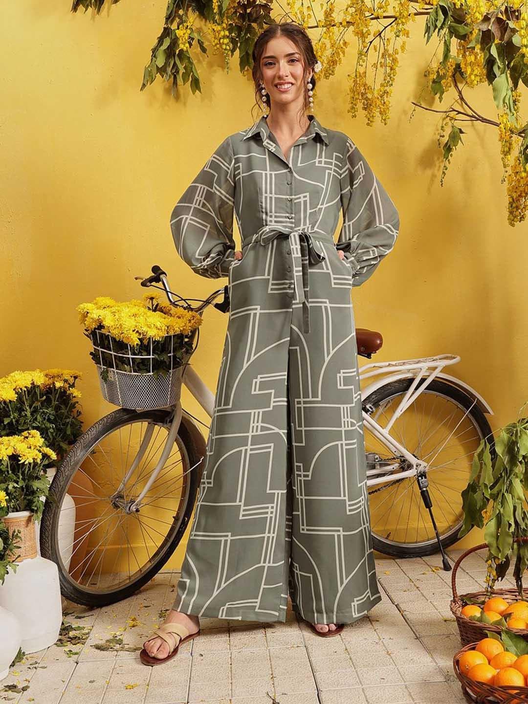 QUIERO Printed Basic Jumpsuit
