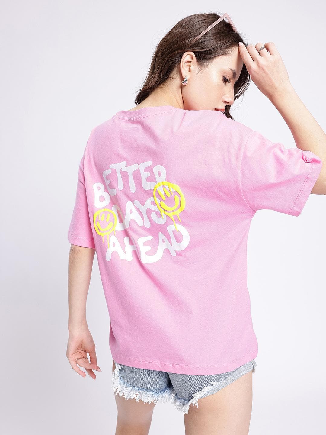 glitchez Printed Oversized T-shirt