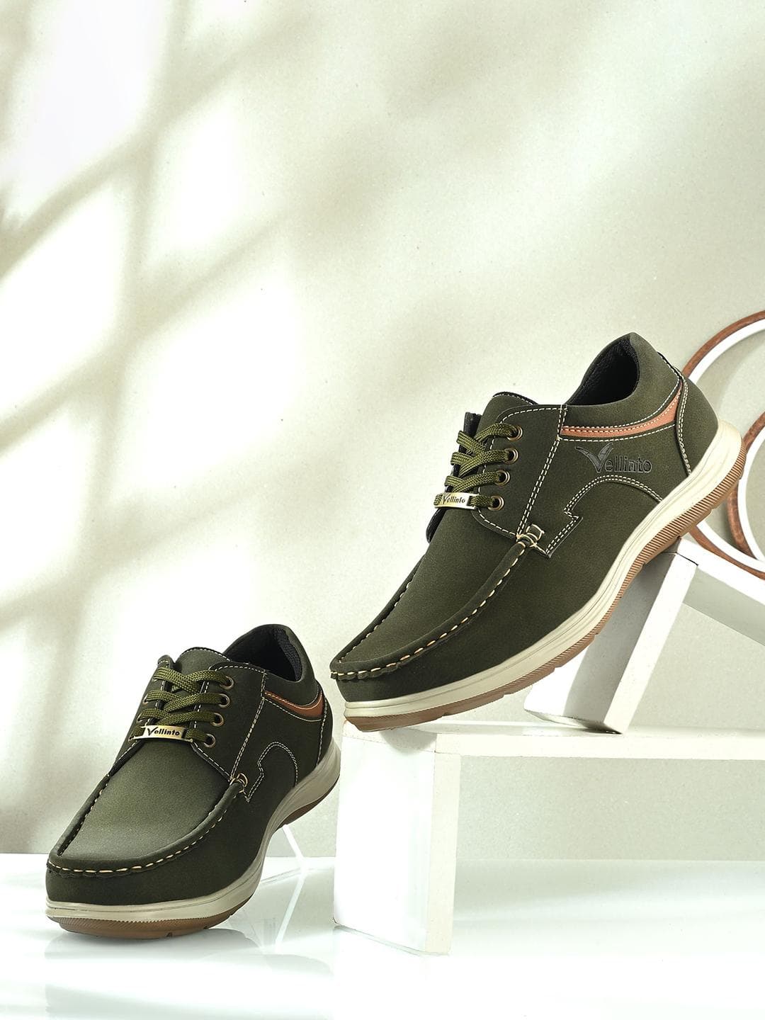 Vellinto Men Lace-Up Espadrilles Shoes