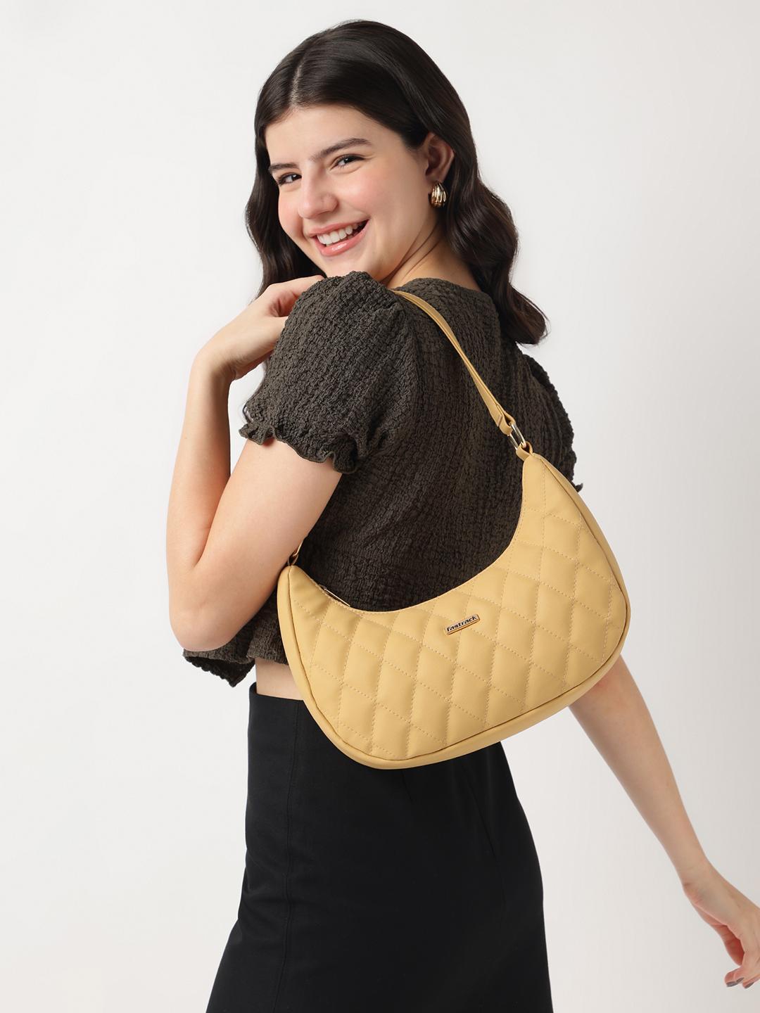Buy Fastrack Women Mustard Quilted Shoulder Bag - - Accessories for Women