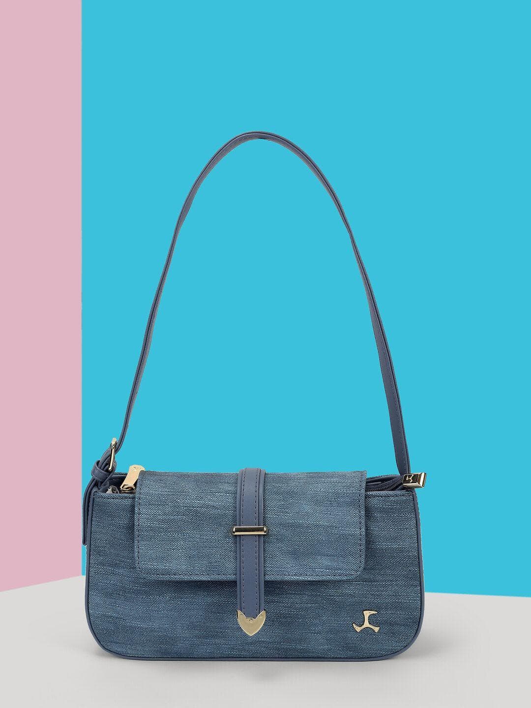 Buy Mochi Textured PU Structured Buckle Detail Handheld Bag - - Accessories for Women