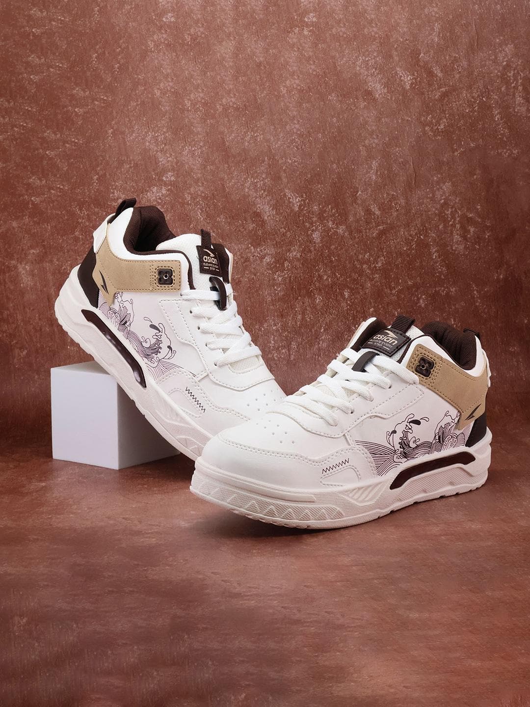 ASIAN Men Colourblocked Round Toe Lace-Ups Sneakers
