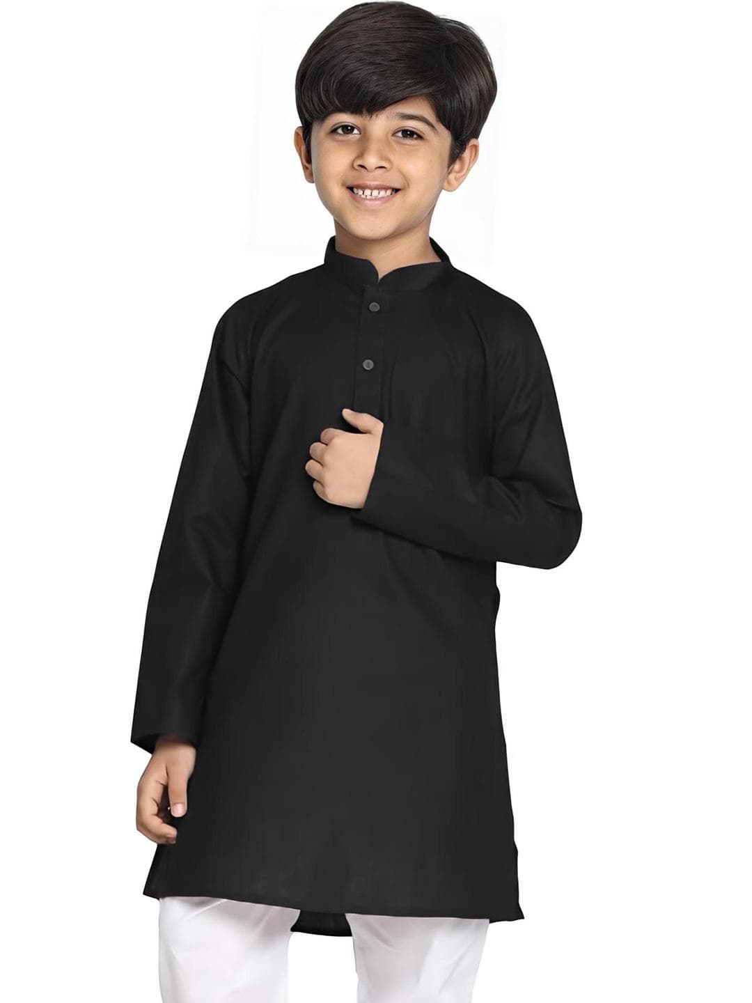 Enmozz Boys Mandarin Collar Straight Kurta