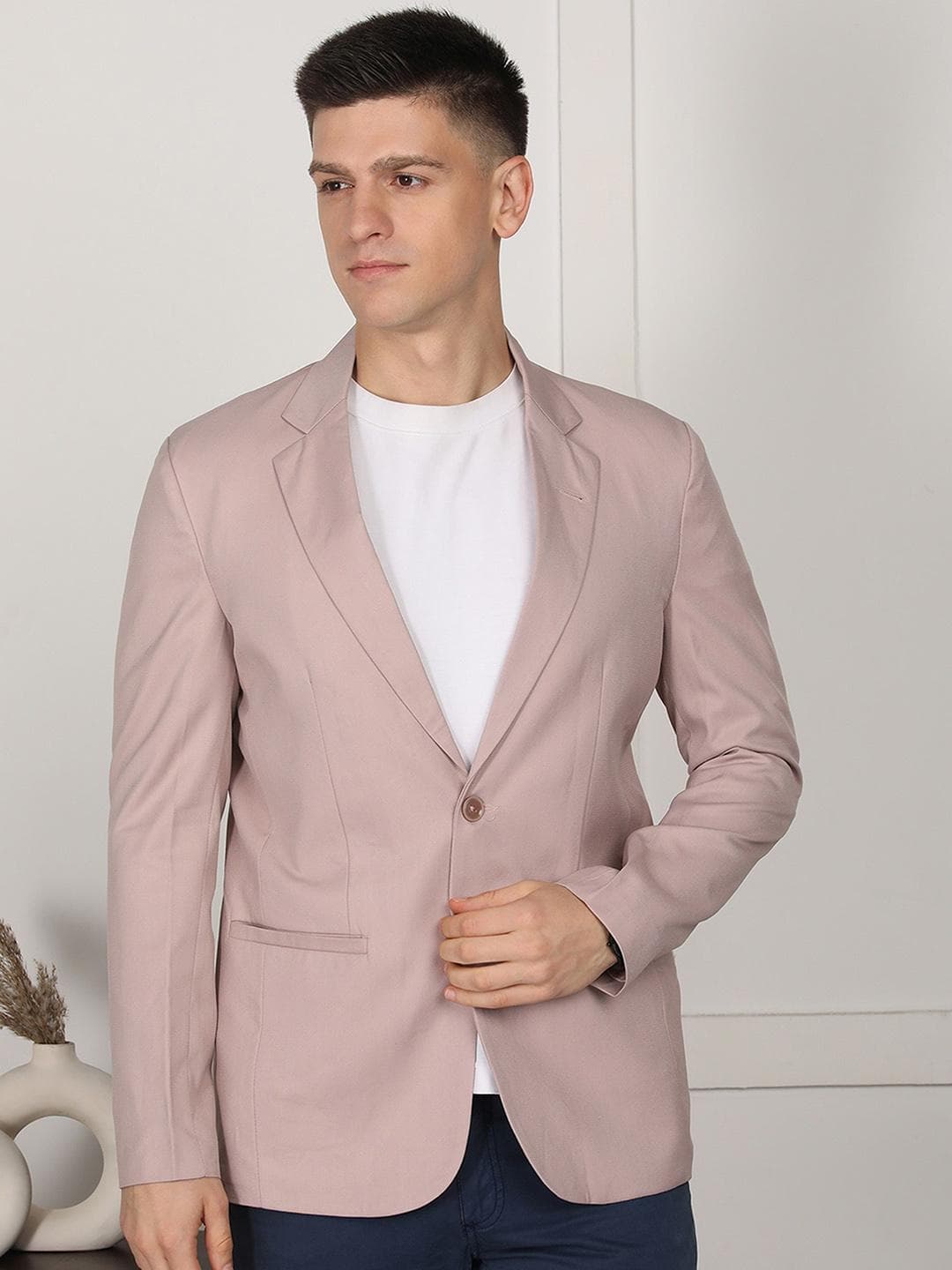 INVICTUS Slim-Fit Single Breasted Blazer