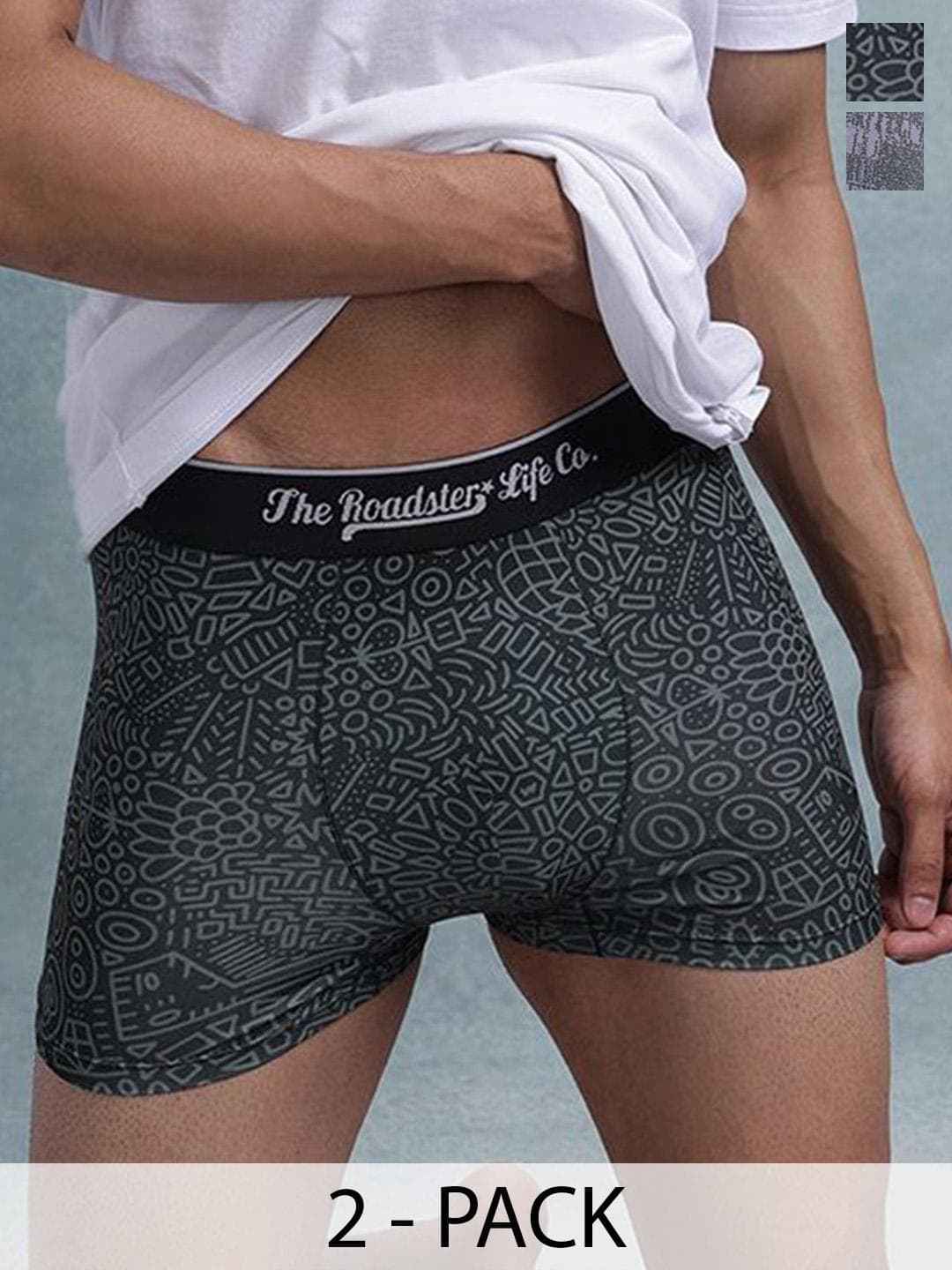 The Roadster Lifestyle Co Pack Of 2 Printed Trunks-PACK OF 2-PV-Print-RO8-RO9-S