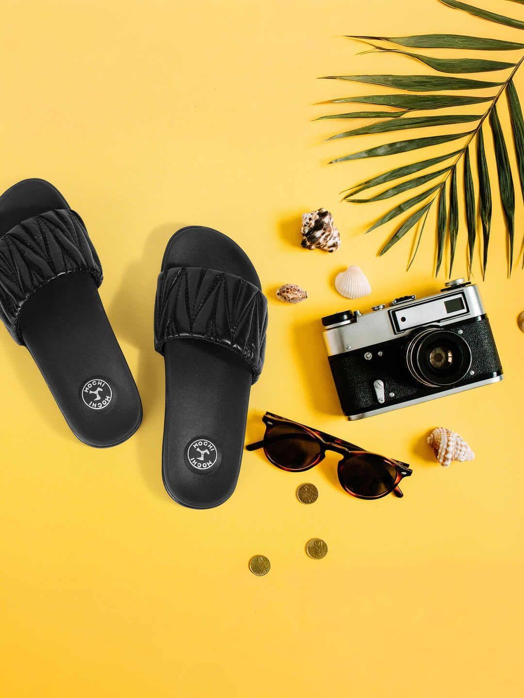 Mochi Women Slip-On Open Toe Flats