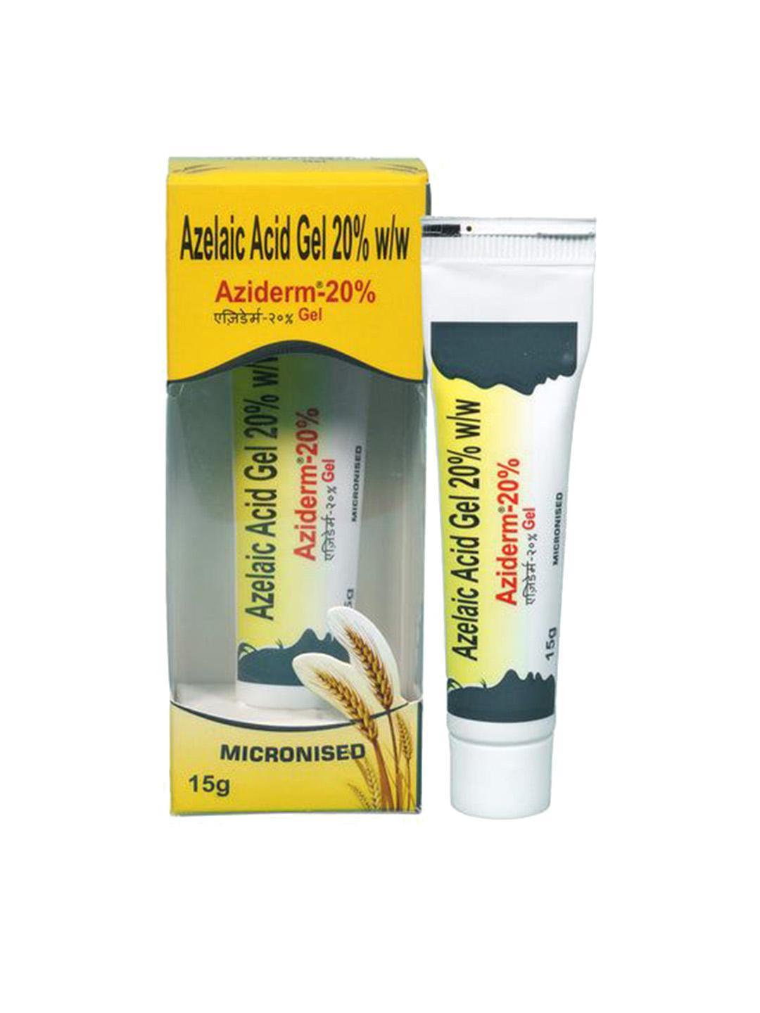 Buy Aziderm 20% Azelaic Acid Gel For Acne 15 G - - Personal Care for Unisex