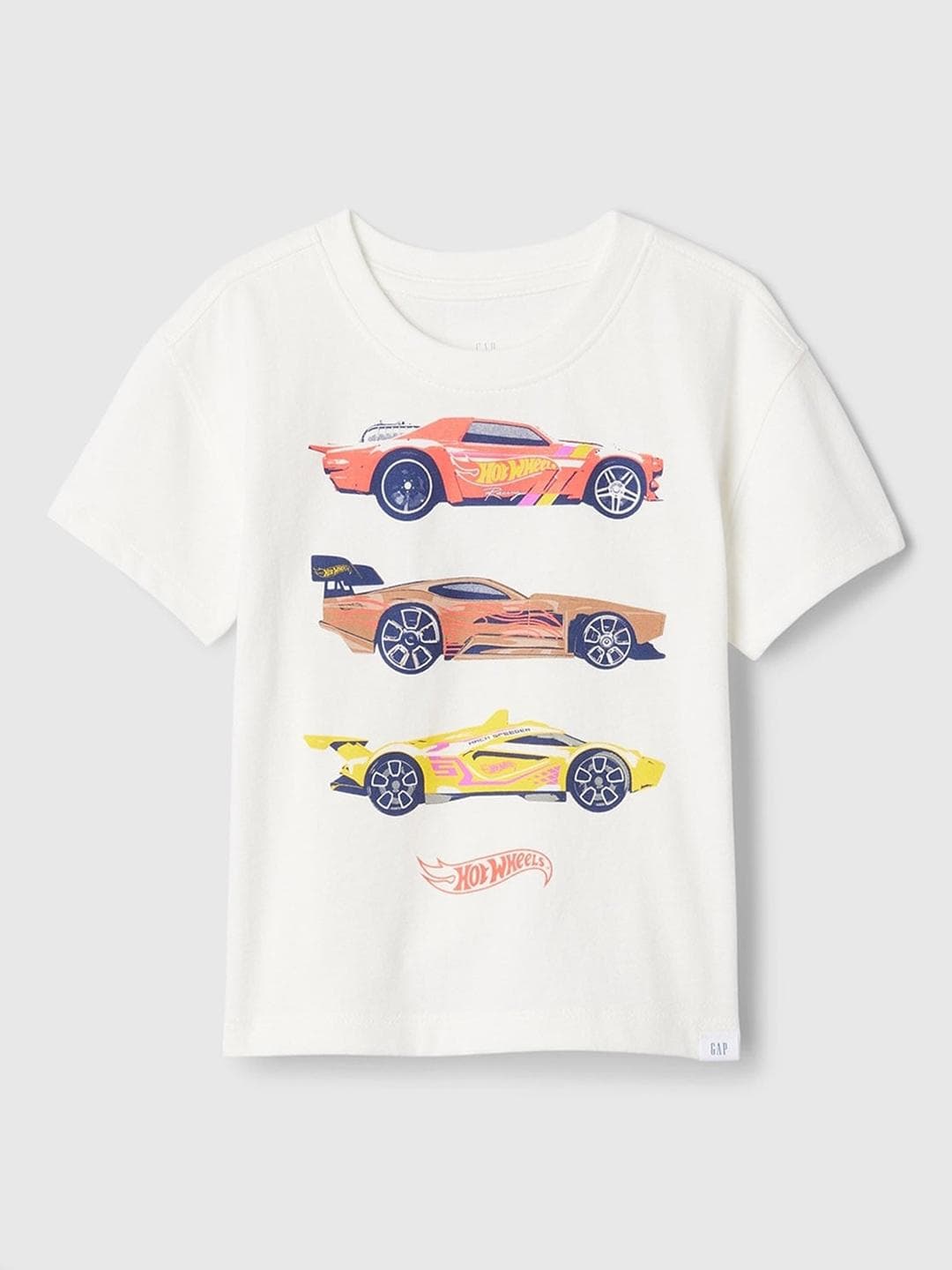 GAP Boys Graphic Printed Drop-Shoulder Sleeves Pure Cotton T-shirt
