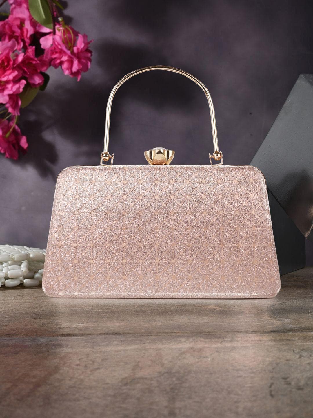 Buy NORVE Textured Embellished Purse Clutch - - Accessories for Women