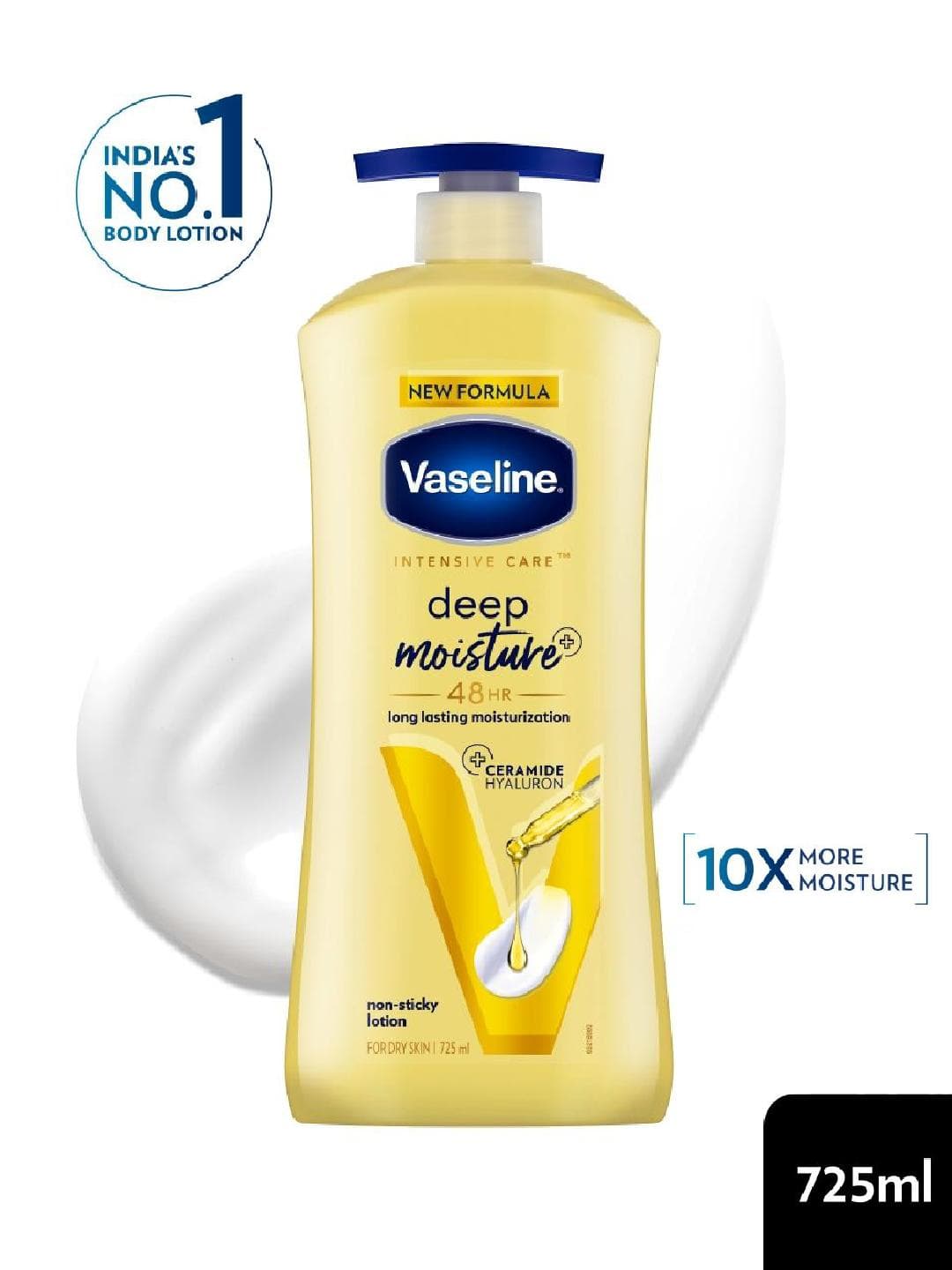 Buy Vaseline Deep Moisture Body Lotion With Ceramide Hyaluron For Dry Skin 725 Ml - - Personal Care for Unisex