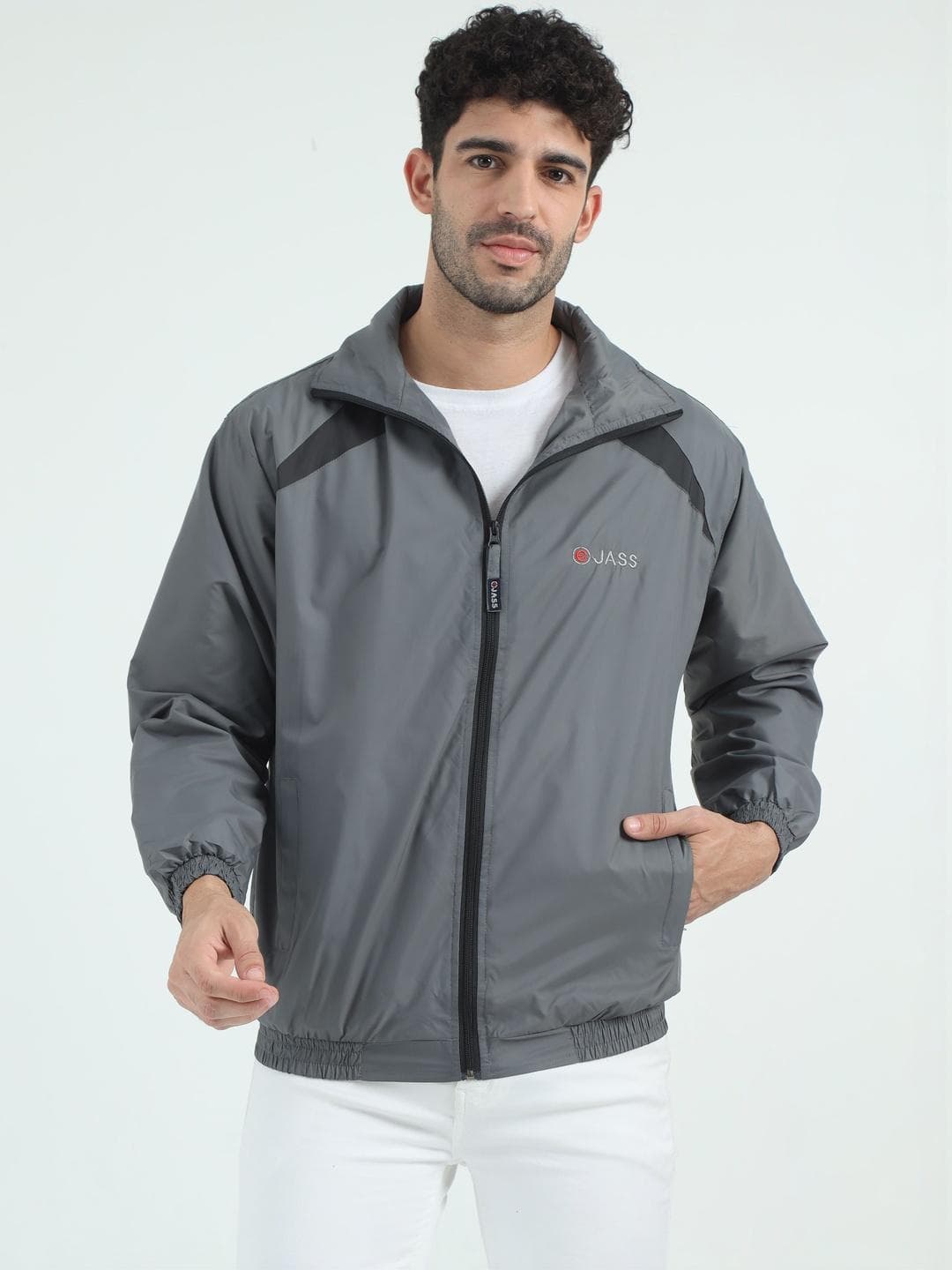 VROJASS Men Colourblocked Water Resistant Sporty Jacket