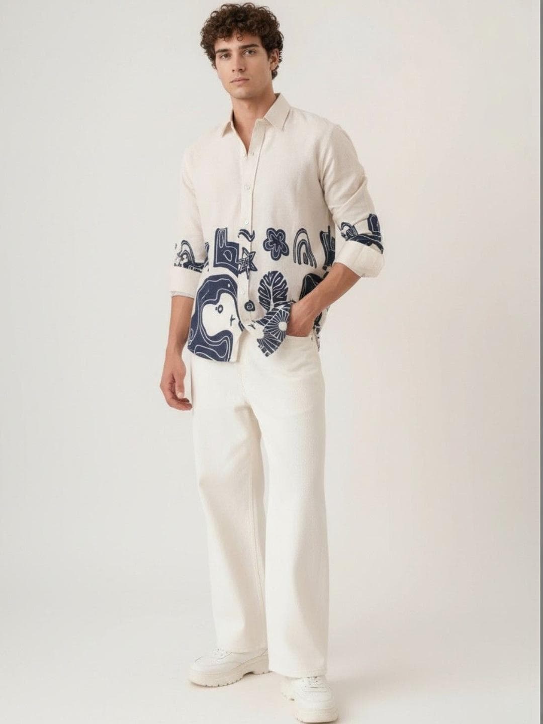 glitchez Men Standard Printed Casual Shirt