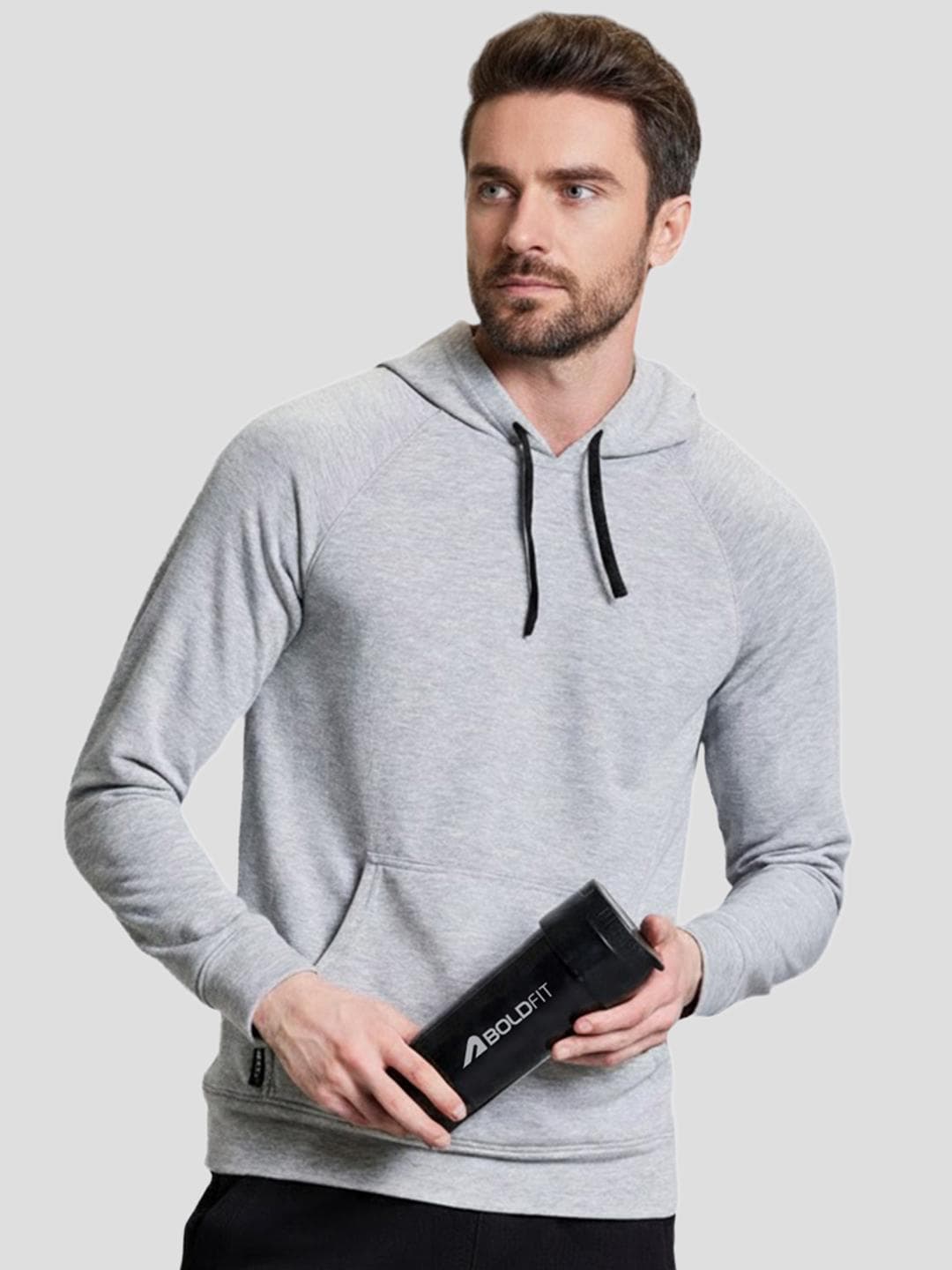 BOLDFIT Men Hooded Winter Sweatshirt