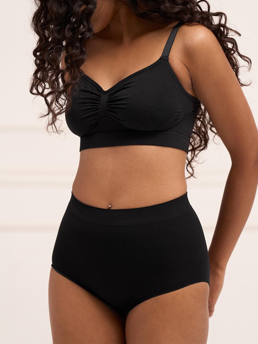 Buy Underneat Women Seamless High Coverage Everyday High Waisted Brief No Marks Waistband - - Apparel for Women