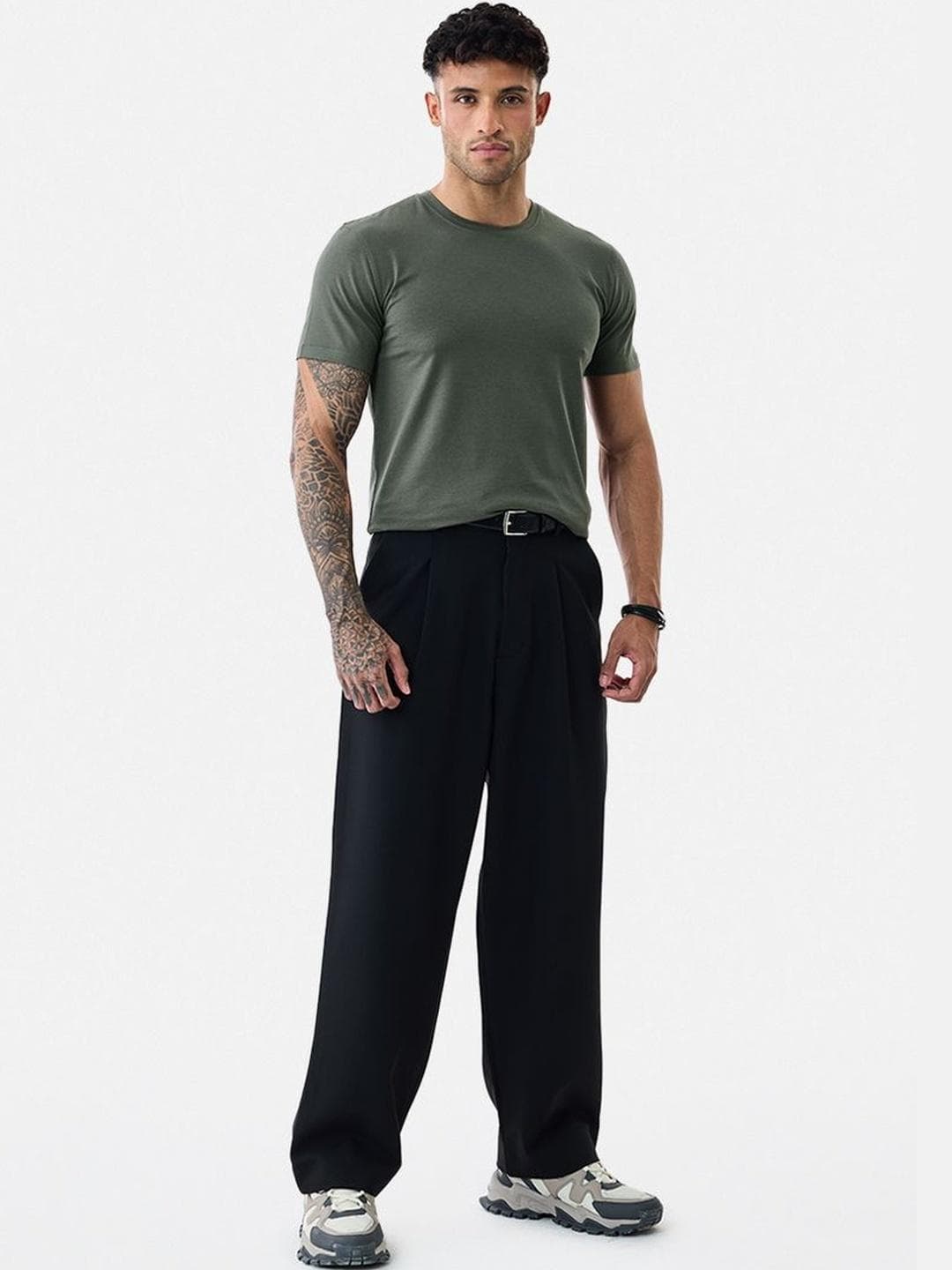 Snitch Blended Round Neck Short Sleeves T-shirt