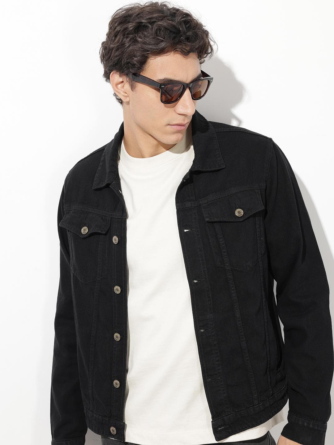 The Roadster Life Co. Spread Collar Denim Jacket