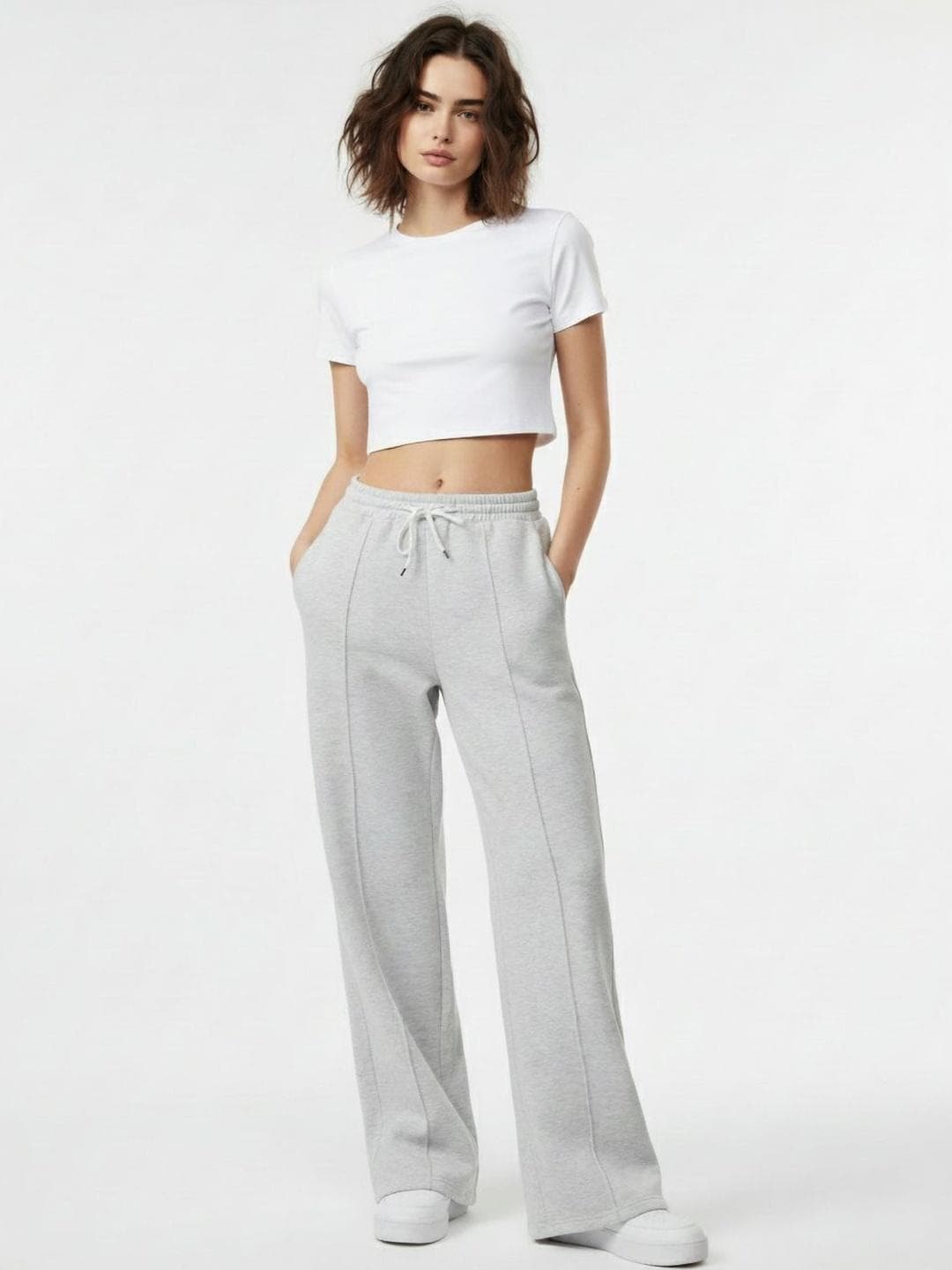 glitchez Women Slouchy Flared Track Pants