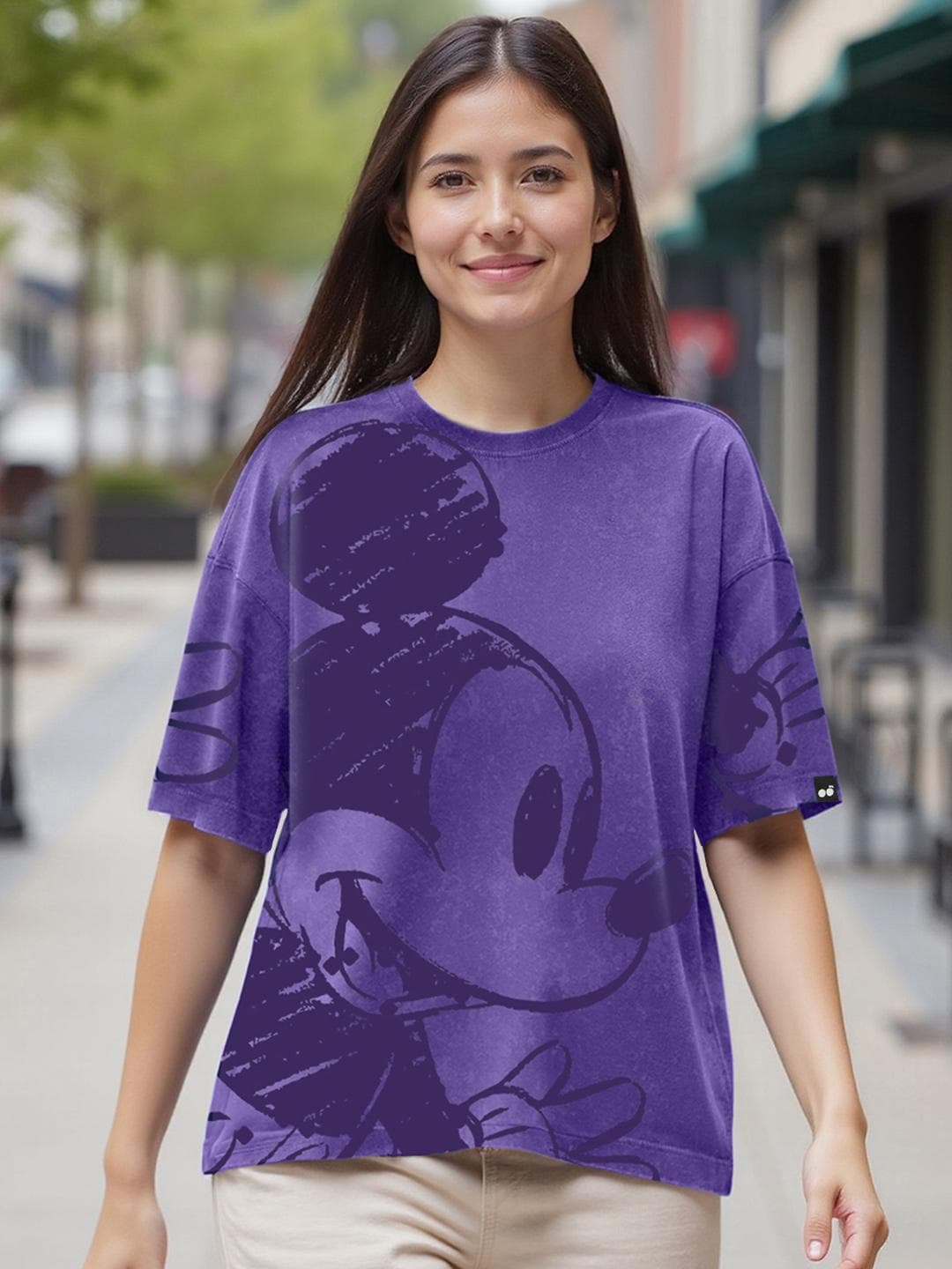 Bewakoof Women Graphic Printed Oversized T-shirt