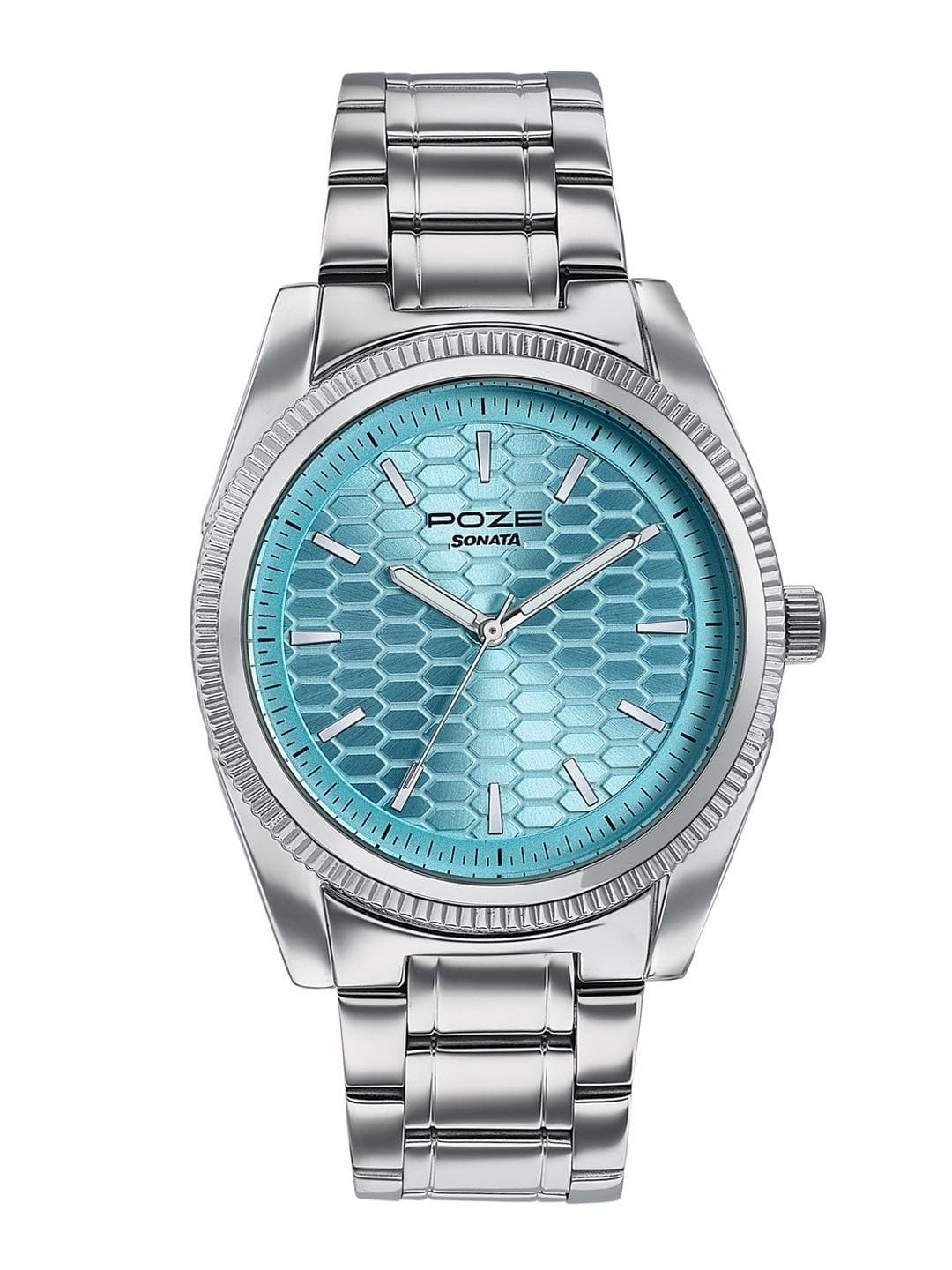 Sonata Poze 7 Analog Blue Dial Watch For Men - SP70093SM01W