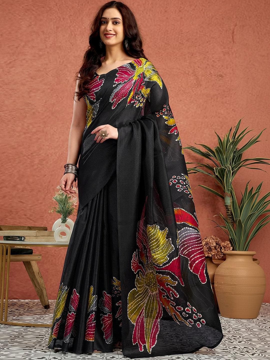 SANISA Floral Saree