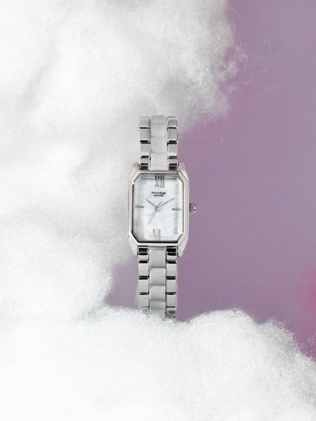 Sonata Poze 7 Analog White MOP Dial Watch For Women - SP80145SD01W