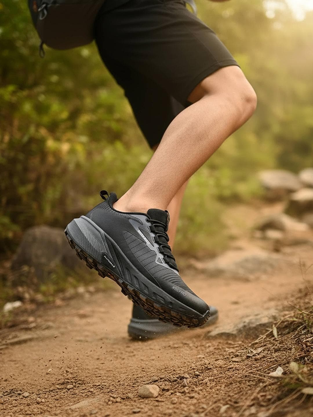 Bacca Bucci TrekZON Men Black Outdoor Trekking & Trail Running Shoes