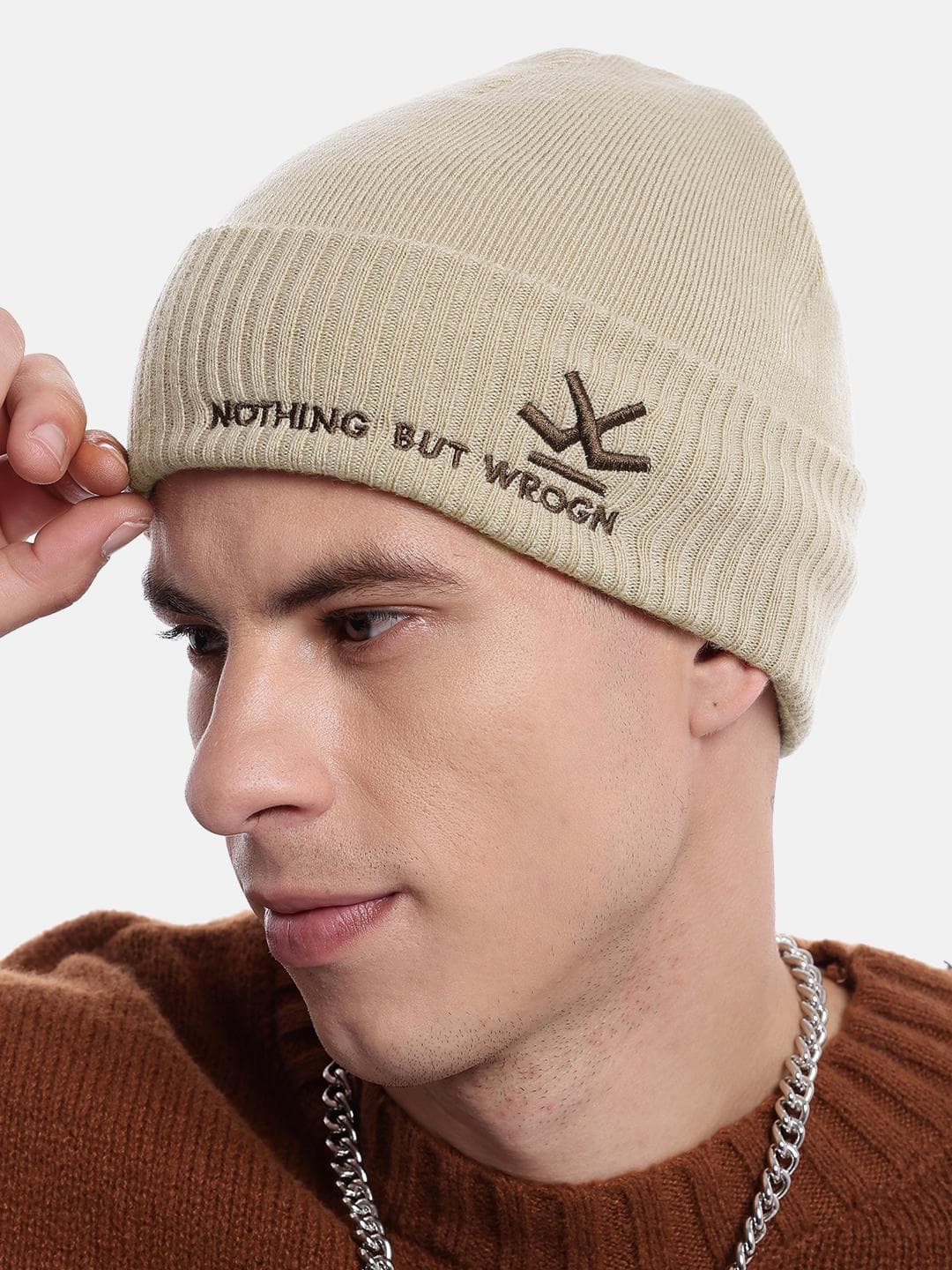 Buy WROGN Unisex Embroidered Acrylic Beanie - - Accessories for Unisex
