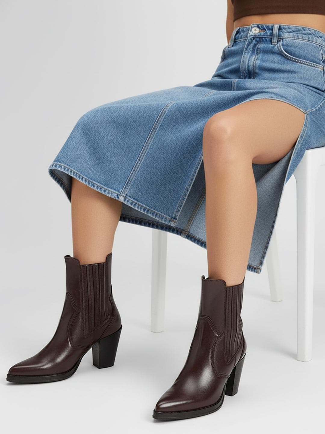 The Roadster Life Co. Women Pointed Toe Block Heel Boots