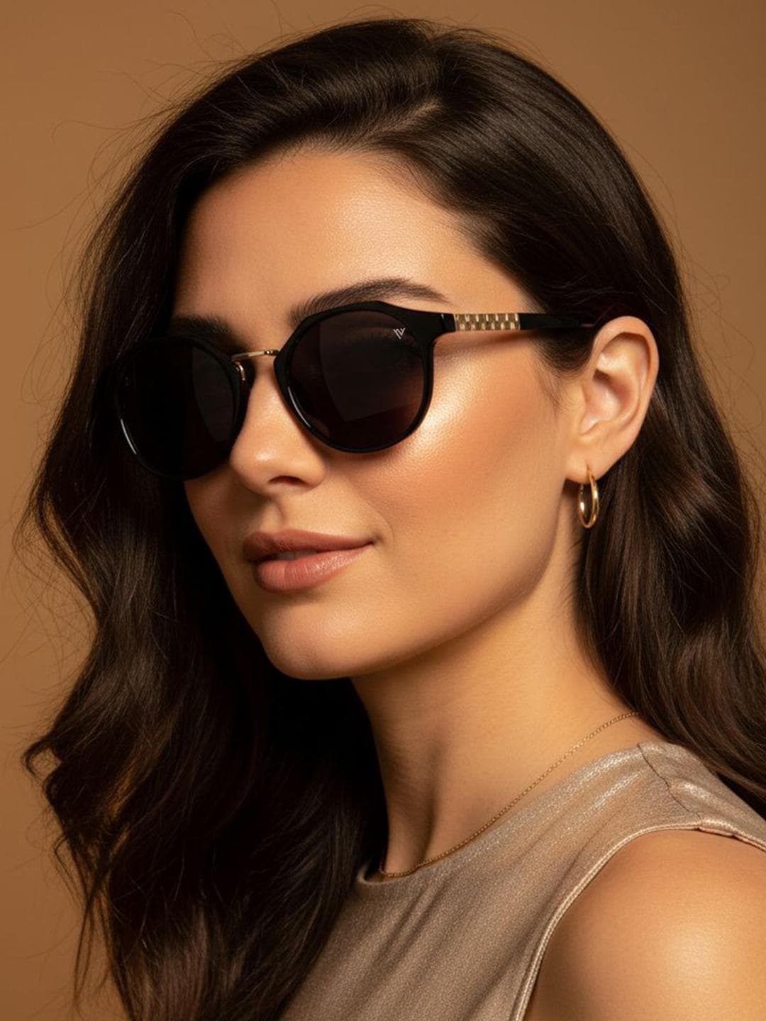 Buy Voyage Women Round Sunglasses With UV Protected Lens 15034MG6426 - - Accessories for Women