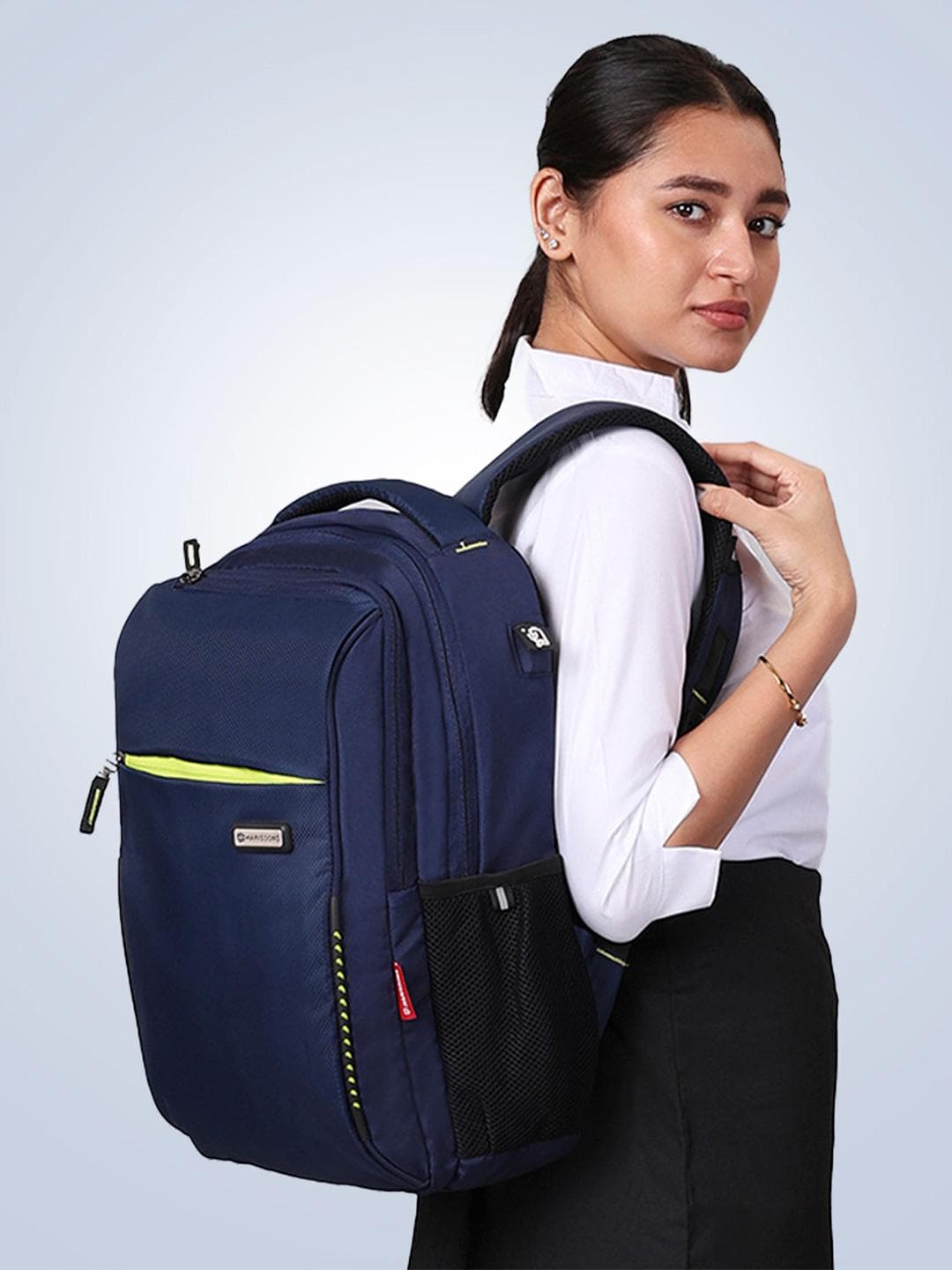 Harissons Navy Blue 14 Inch Backpack