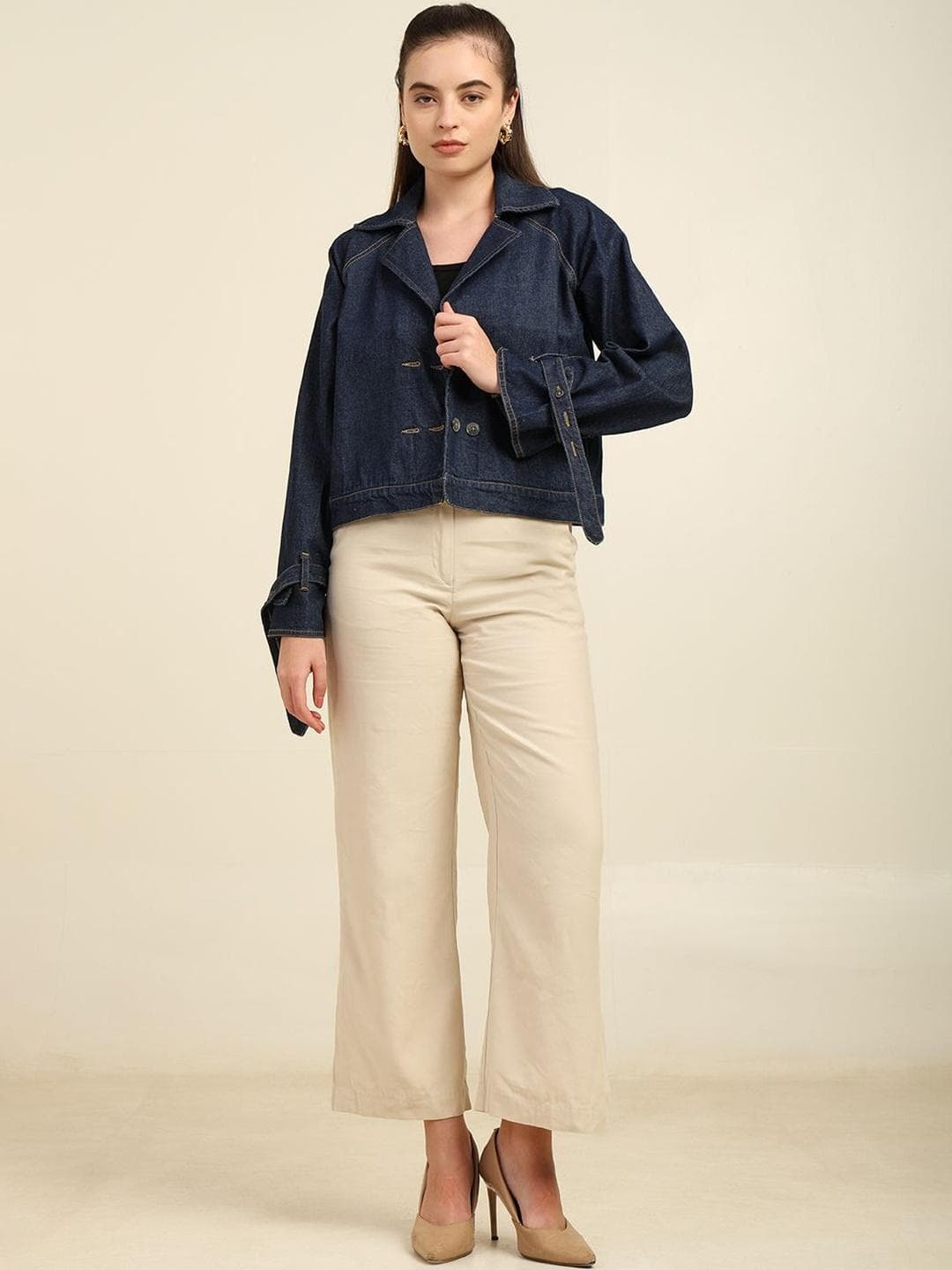 7OUNCE Women Lightweight Denim Jacket